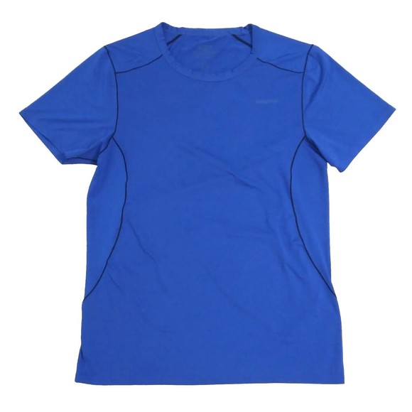 Patagonia Men's Medium Shirt Capilene Blue Stretch Performance Common Threads - Picture 1 of 7